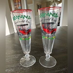 Hand Painted Glasses - Antique